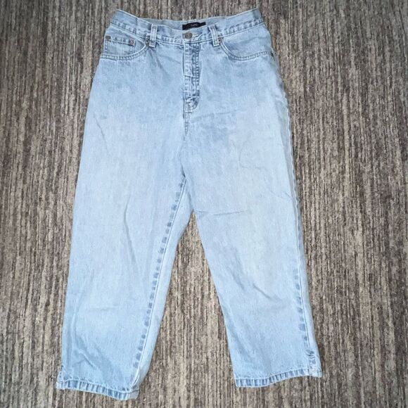 VTG Bill‎ Blass Womens Size 6 Denim Capris Blue Light Wash Pockets 100% Cotton - Picture 1 of 8